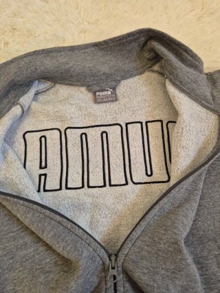 Sudadera Puma Gris Media Cremallera