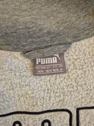 Sudadera Puma Gris Media Cremallera