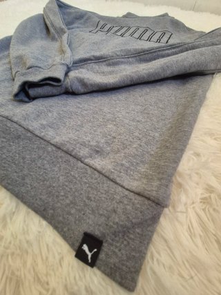 Sudadera Puma Gris Media Cremallera