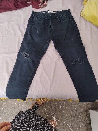 Pantalón Pull&Bear Rotos Hombre Talla 40