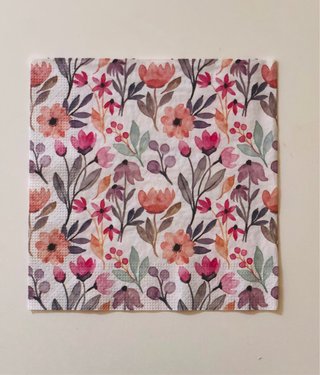 Servilletas decoupage flores y plantas