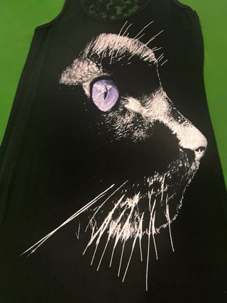 Canotta Tally Weijl con stampa gatto