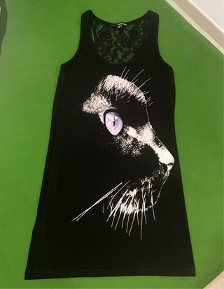 Canotta Tally Weijl con stampa gatto