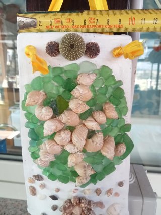Tegola decorativa tema mare conchiglie