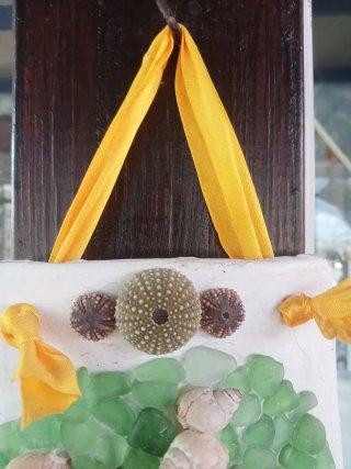 Tegola decorativa tema mare conchiglie