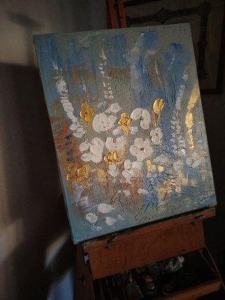 Dipinto Fiori delicati acrilico