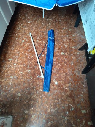 Sombrilla Playa Azul 180cm + Funda