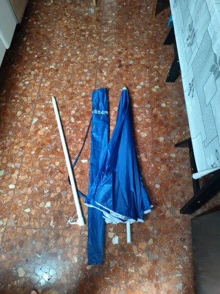 Sombrilla Playa Azul 180cm + Funda