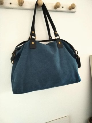 Bolso de viaje azul