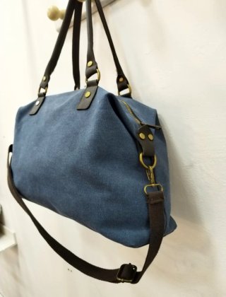 Bolso de viaje azul