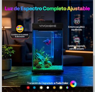 Acuario Inteligente VIVOHOME 10L