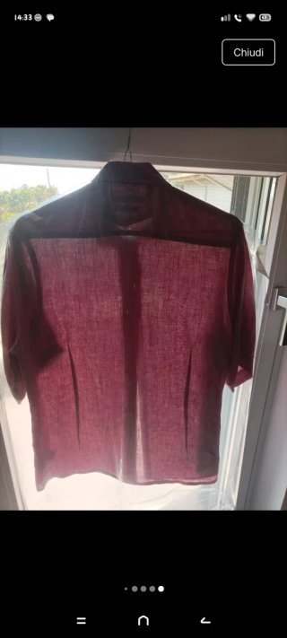 Camicia uomo manica corta rosa