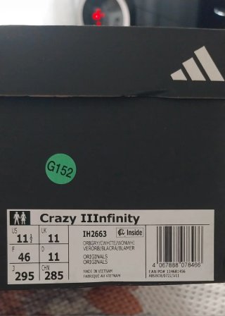 Adidas Crazy Iiinfinity Tamanho 46