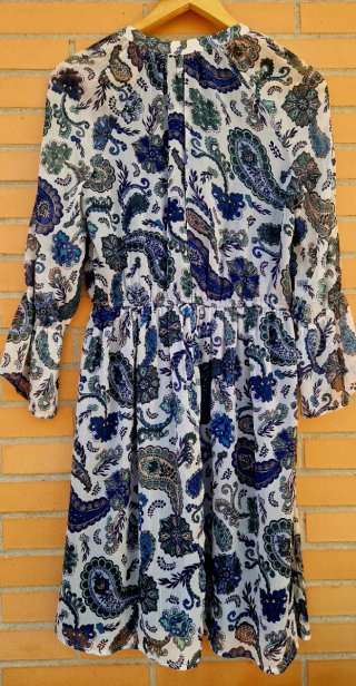 Vestido Benetton estampado paisley T.38 ENVIO