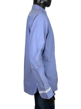 Marina Yachting Camicia Uomo 43 \ XL Slim Azzurra