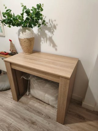 Mesa Consola Extensible Roble