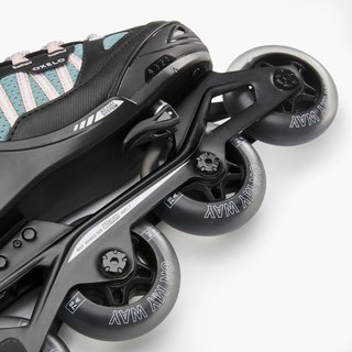 Patines Línea Niños Oxelo Ajustable 4 tallas Fit 5 caqui