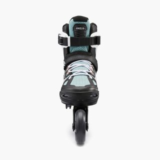 Patines Línea Niños Oxelo Ajustable 4 tallas Fit 5 caqui
