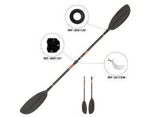 Remo Kayak X500 Carbono + Plástico Desmontable 2 Partes