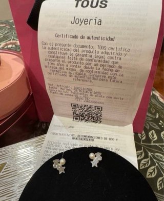 Pendientes Tous Nocturne Plata Perla