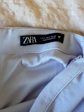 Falda corta fruncida Zara