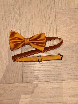 Pajarita dorada/naranja para eventos