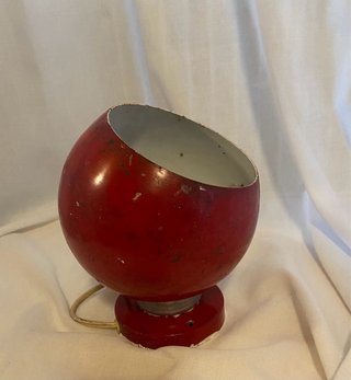 Lampada Eyeball Reggiani magnetica Rossa vintage
