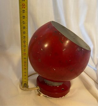 Lampada Eyeball Reggiani magnetica Rossa vintage