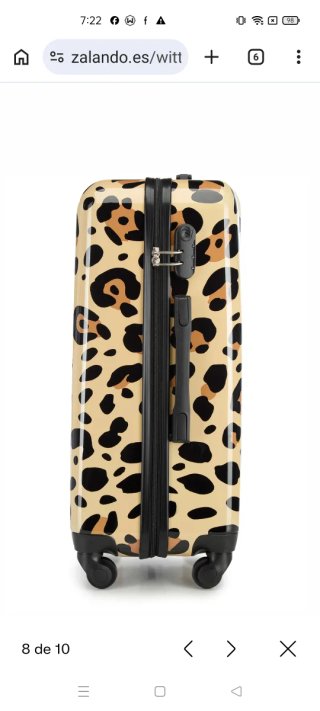 Maleta Wittchen estampado leopardo