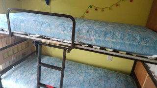 Litera plegable con 2 colchones 90cm