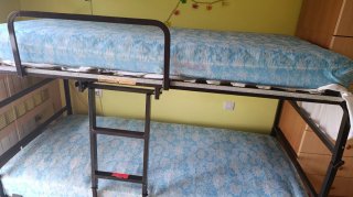 Litera plegable con 2 colchones 90cm
