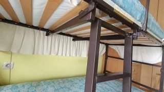 Litera plegable con 2 colchones 90cm