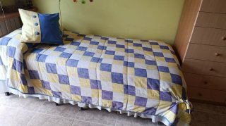 Litera plegable con 2 colchones 90cm