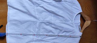 Camisa Zara manga abullonada blanca