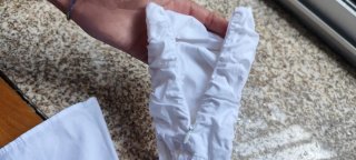 Camisa Zara manga abullonada blanca