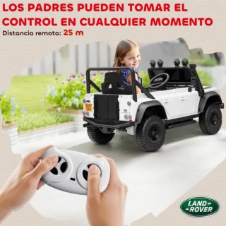 Coche eléctrico infantil Defender Blanco