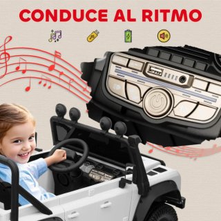 Coche eléctrico infantil Defender Blanco