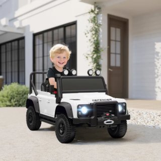 Coche eléctrico infantil Defender Blanco