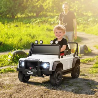 Coche eléctrico infantil Defender Blanco