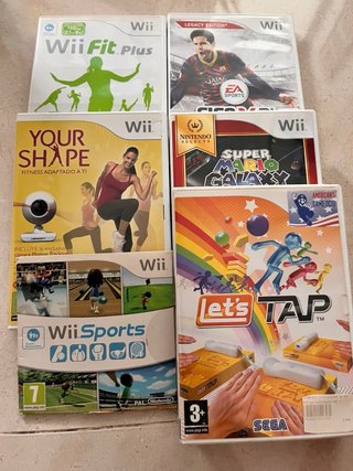 Consola Wii + 6 Juegos + Accesorios
