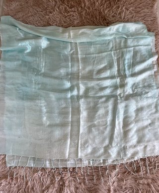 Foulard Chal Pañuelo Turquesa Satinado