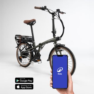 Bicicleta Plegable Eléctrica E Fold 500 Verde