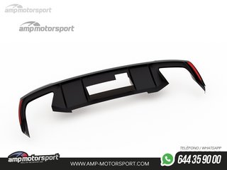DIFUSOR TRASERO SKODA OCTAVIA MK3 RS 2013-2019 NEGRO BRILLO