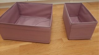 Cajas organizadoras de tela (2 unidades)