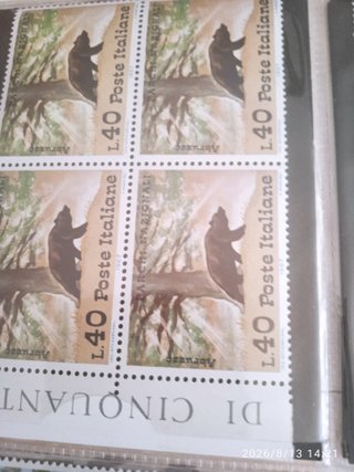 Francobolli L.40 Poste Italiane Abruzzo