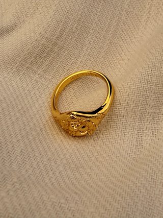 Anillo León Lannister Oro King Ice Tallas 52 54 56