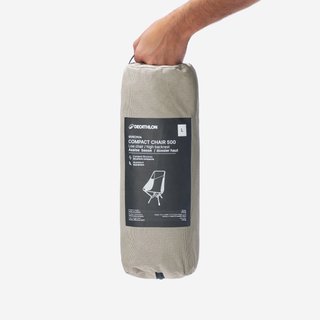 Silla baja plegable y compacta de camping Quechua MH500 L