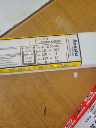 3 Paquetes Electrodos Avesta 309L esab unos 600