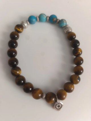Lote 5 pulseras elásticas piedras naturales