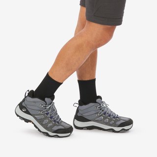 Botas de montaña y trekking impermeables Hombre MH500 gris